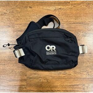 Outdoor Research Black Hiking Biking Climb Cycling Large Fanny Back Pack Hip Bag